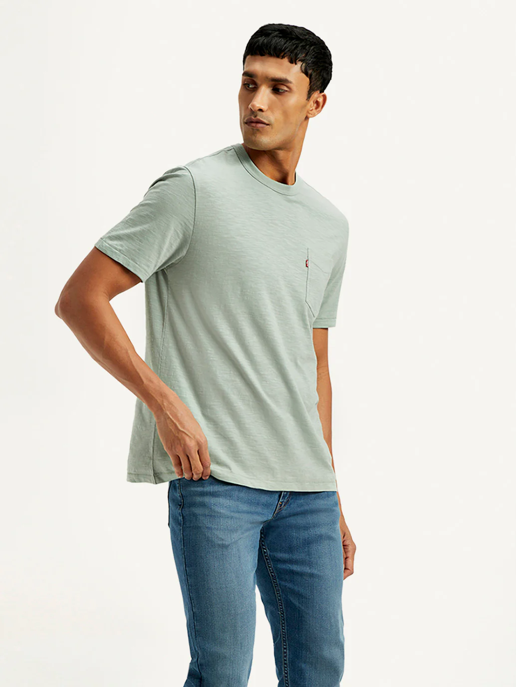 Men's Textured Regular Fit T-Shirt - Image 4