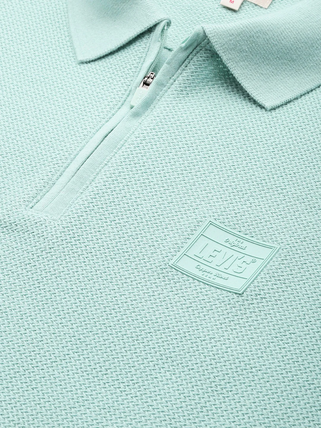 Men's Textured Slim Fit Polo T-Shirt - Image 4