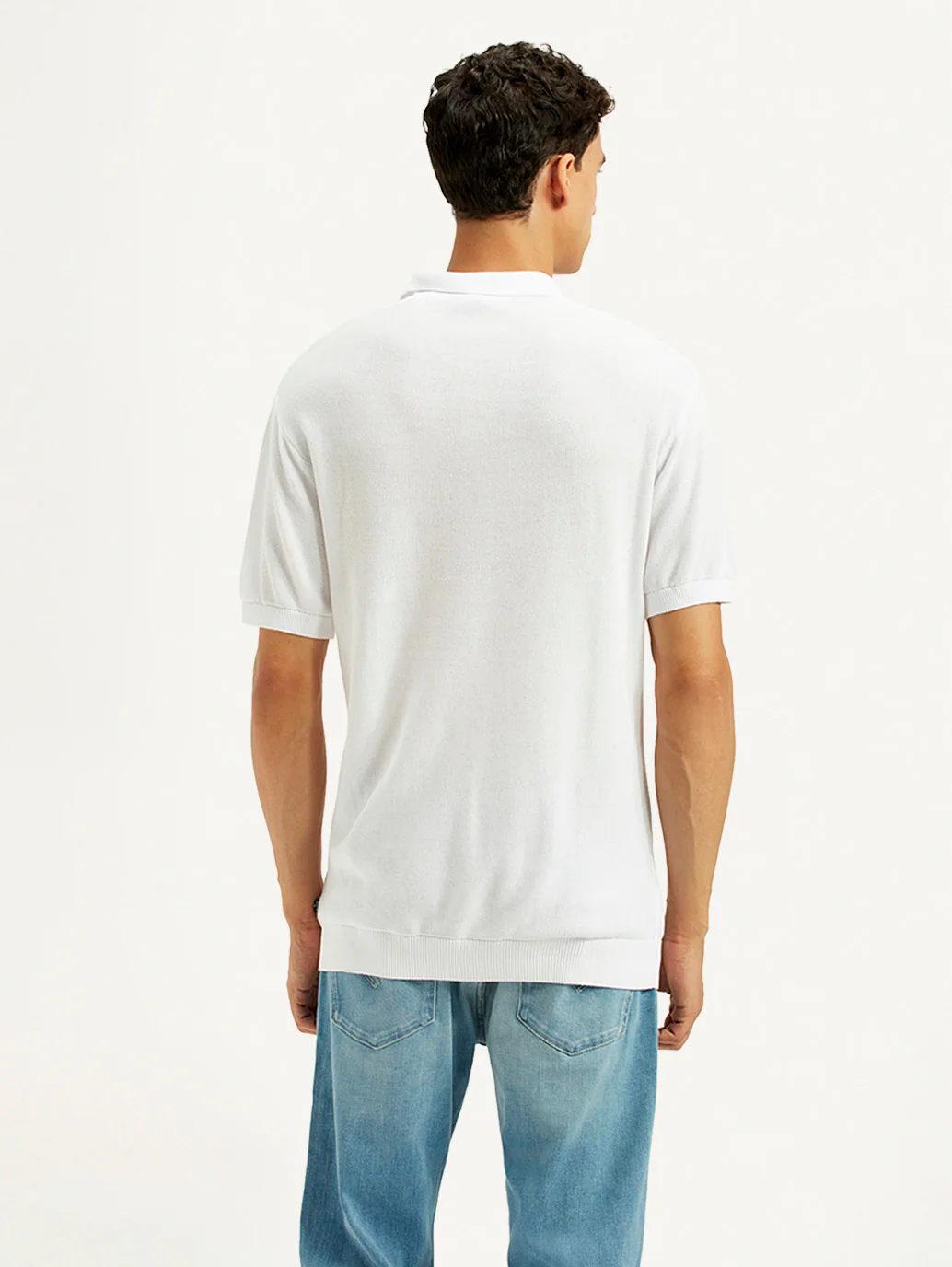 Men's Redloop Textured Slim Fit Polo T-Shirt - Image 3