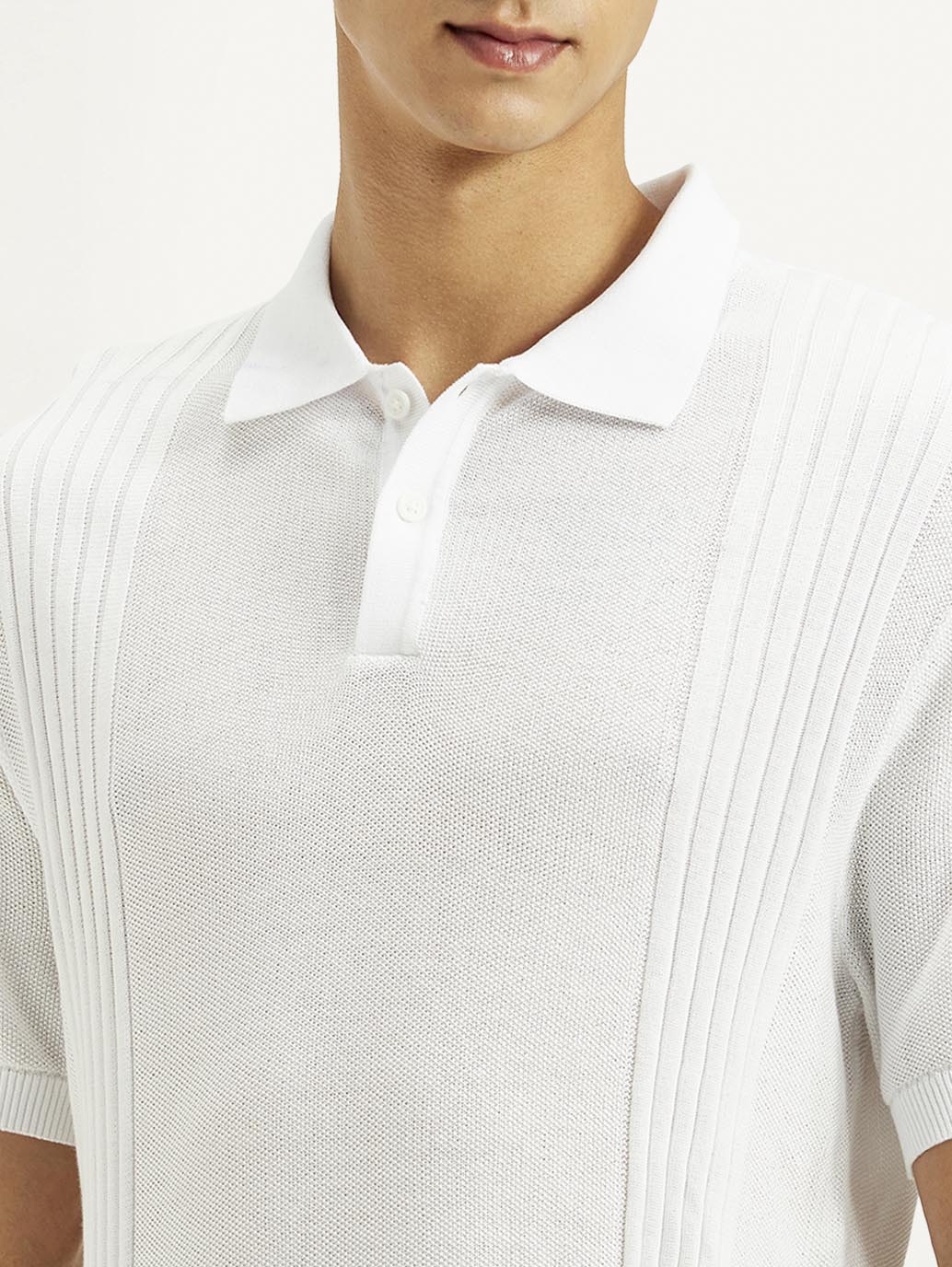 Men's Redloop Textured Slim Fit Polo T-Shirt - Image 4