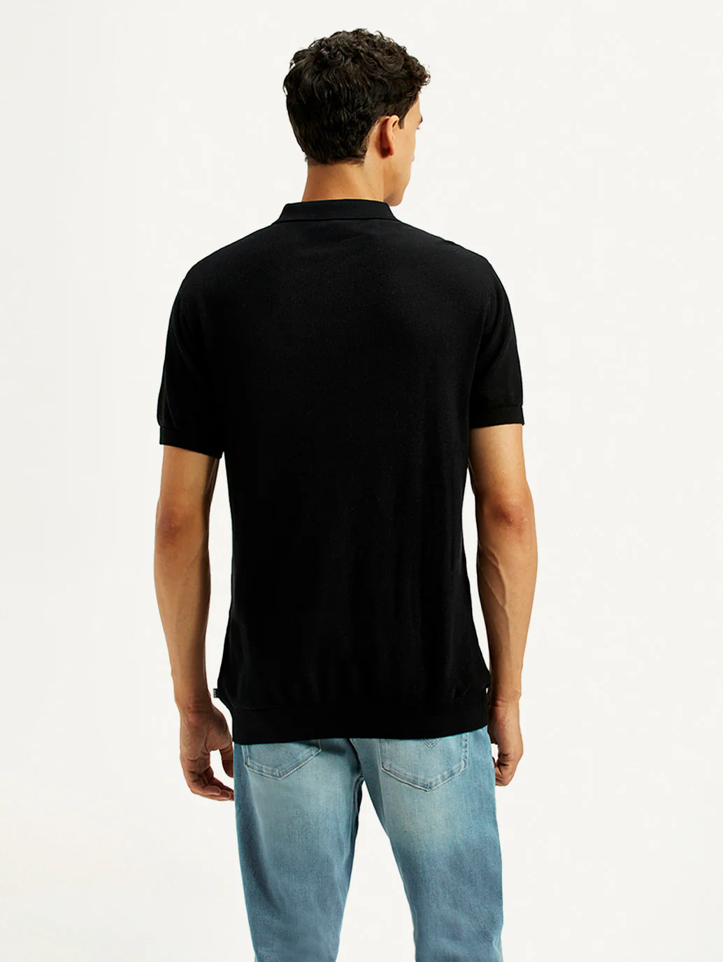 Men's Redloop Textured Slim Fit Polo T-Shirt - Image 3