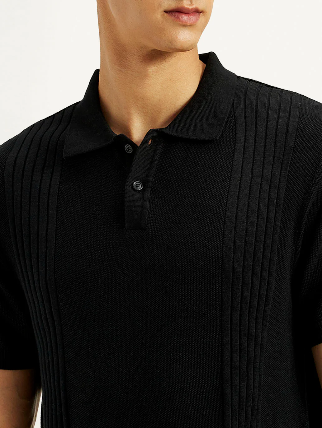 Men's Redloop Textured Slim Fit Polo T-Shirt - Image 5