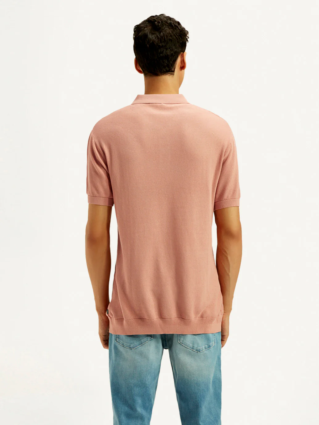 Men's Redloop Textured Slim Fit Polo T-Shirt - Image 2