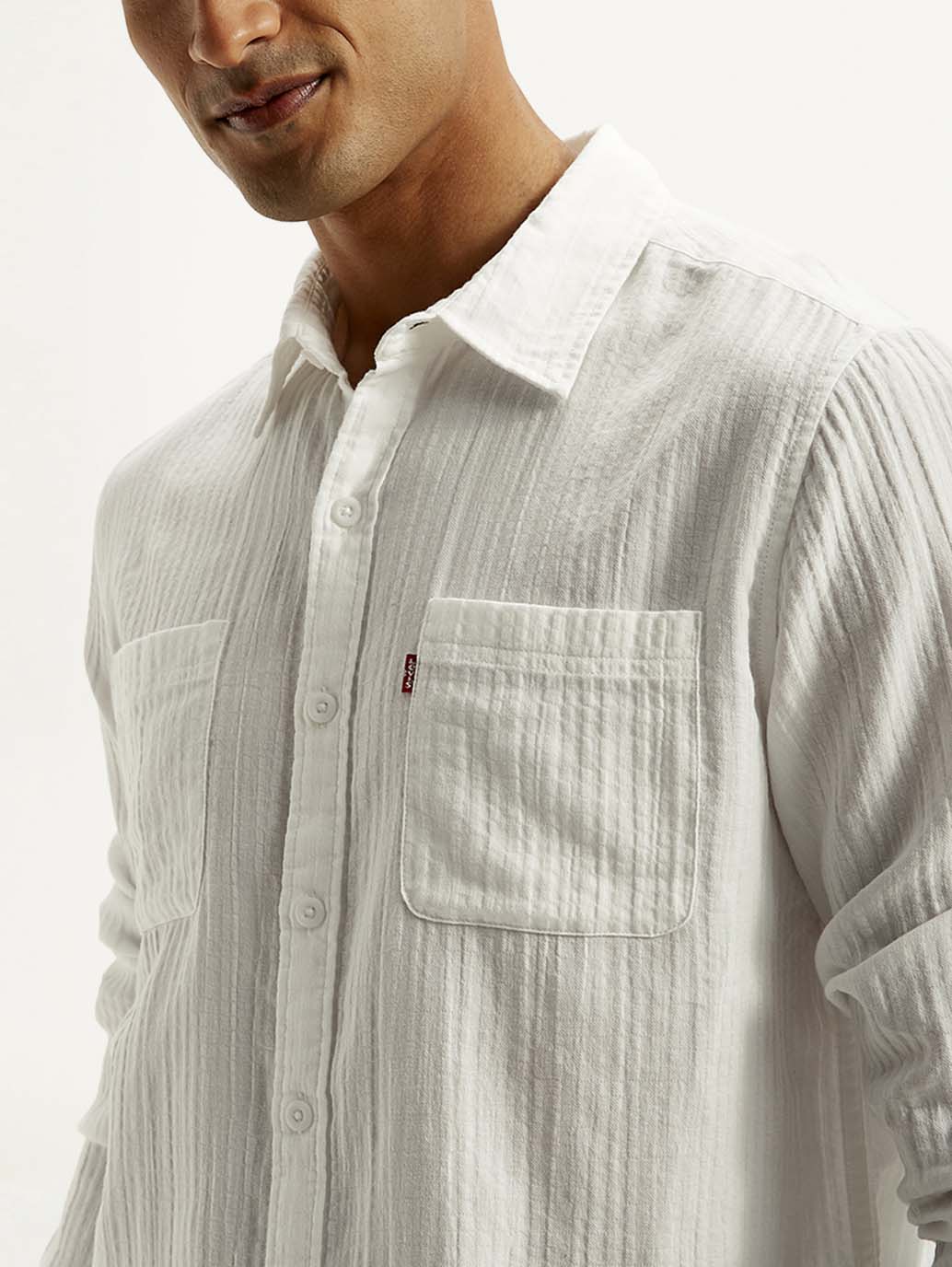 Men's Textured Slim Fit Shirt - Image 4