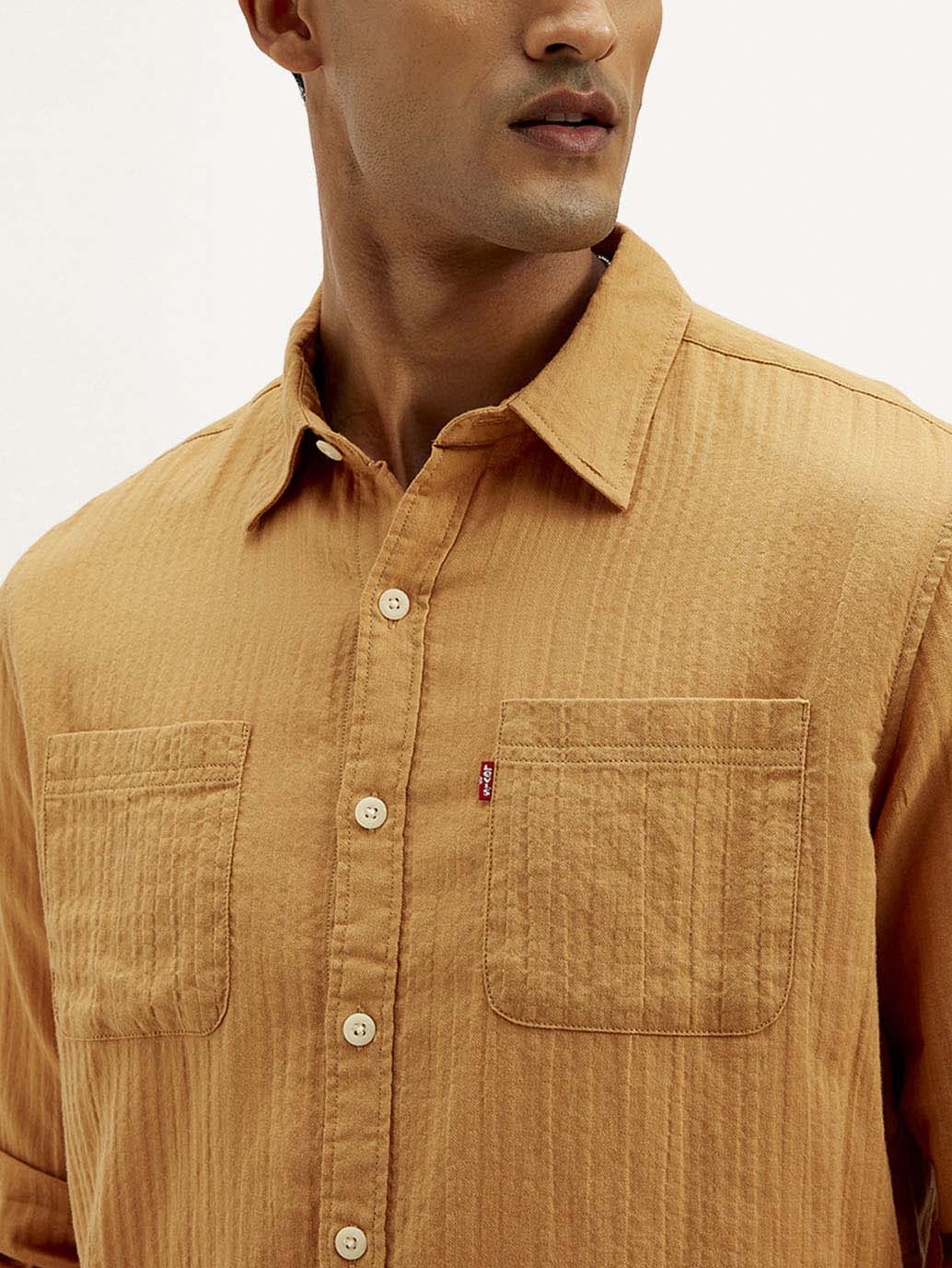 Men's Textured Slim Fit Shirt - Image 5