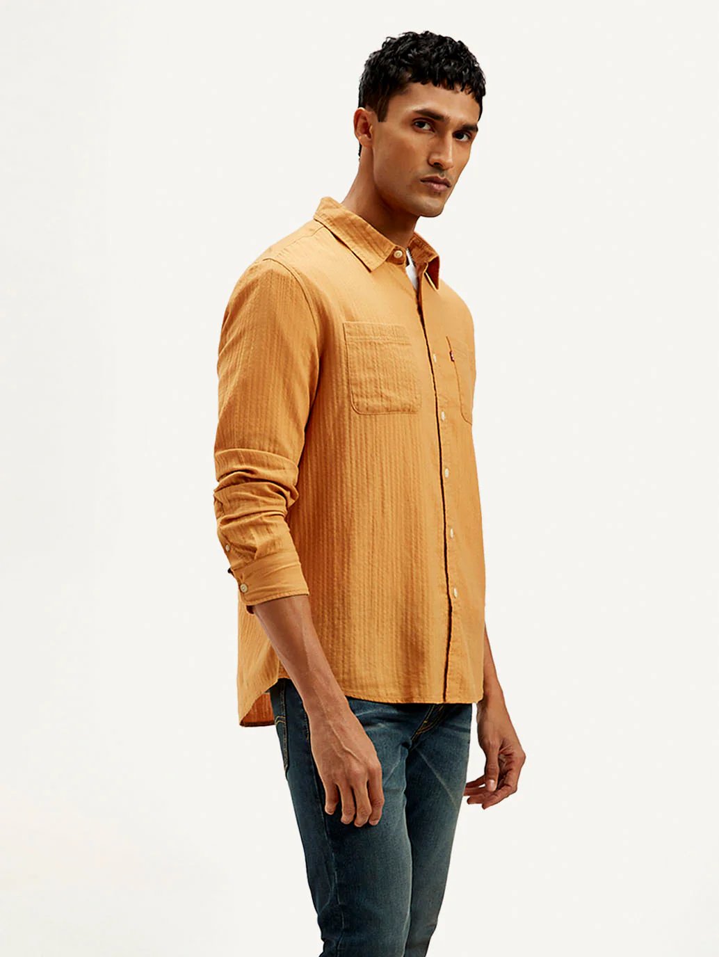 Men's Textured Slim Fit Shirt - Image 6