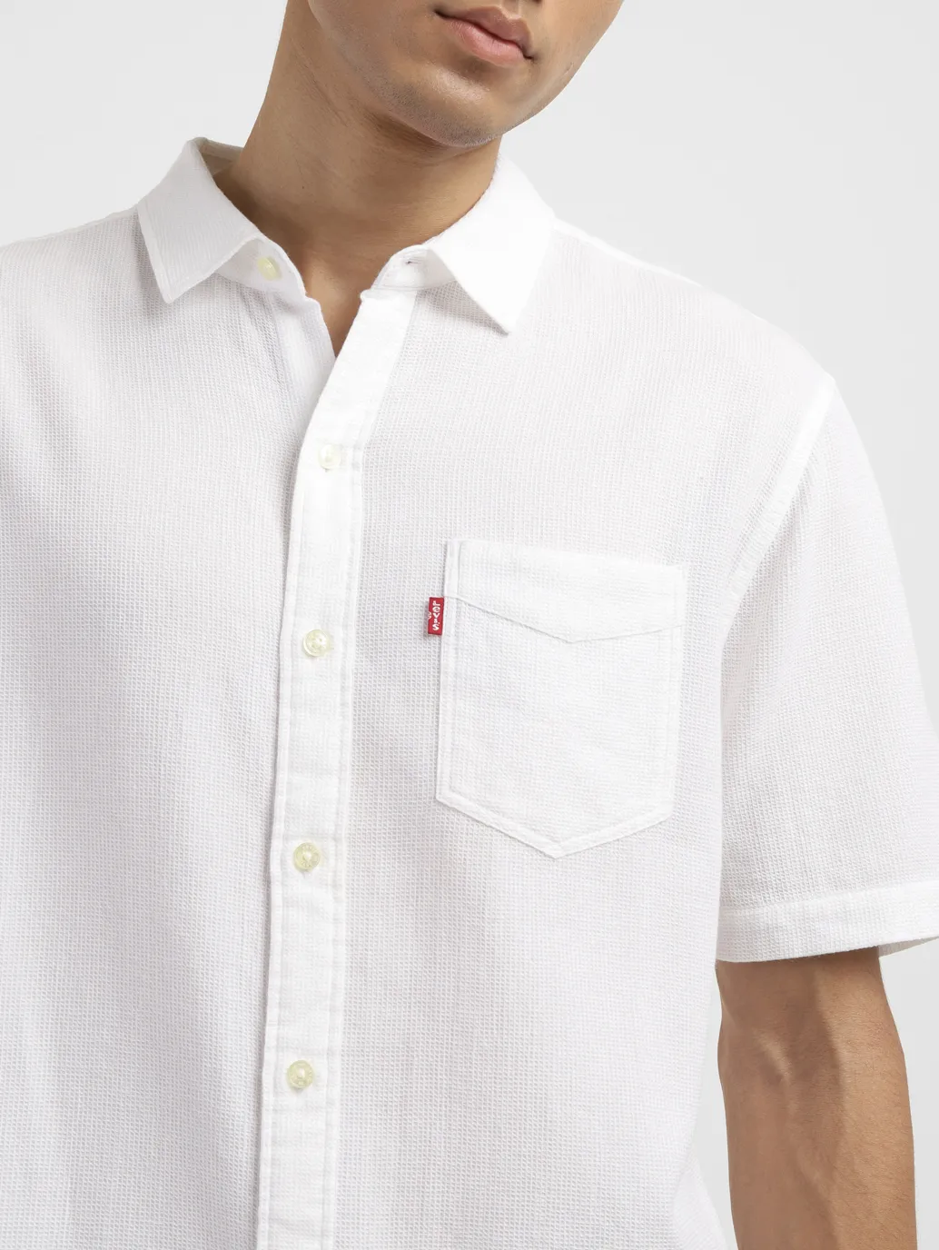 Men's Textured Slim Fit Shirt - Image 5