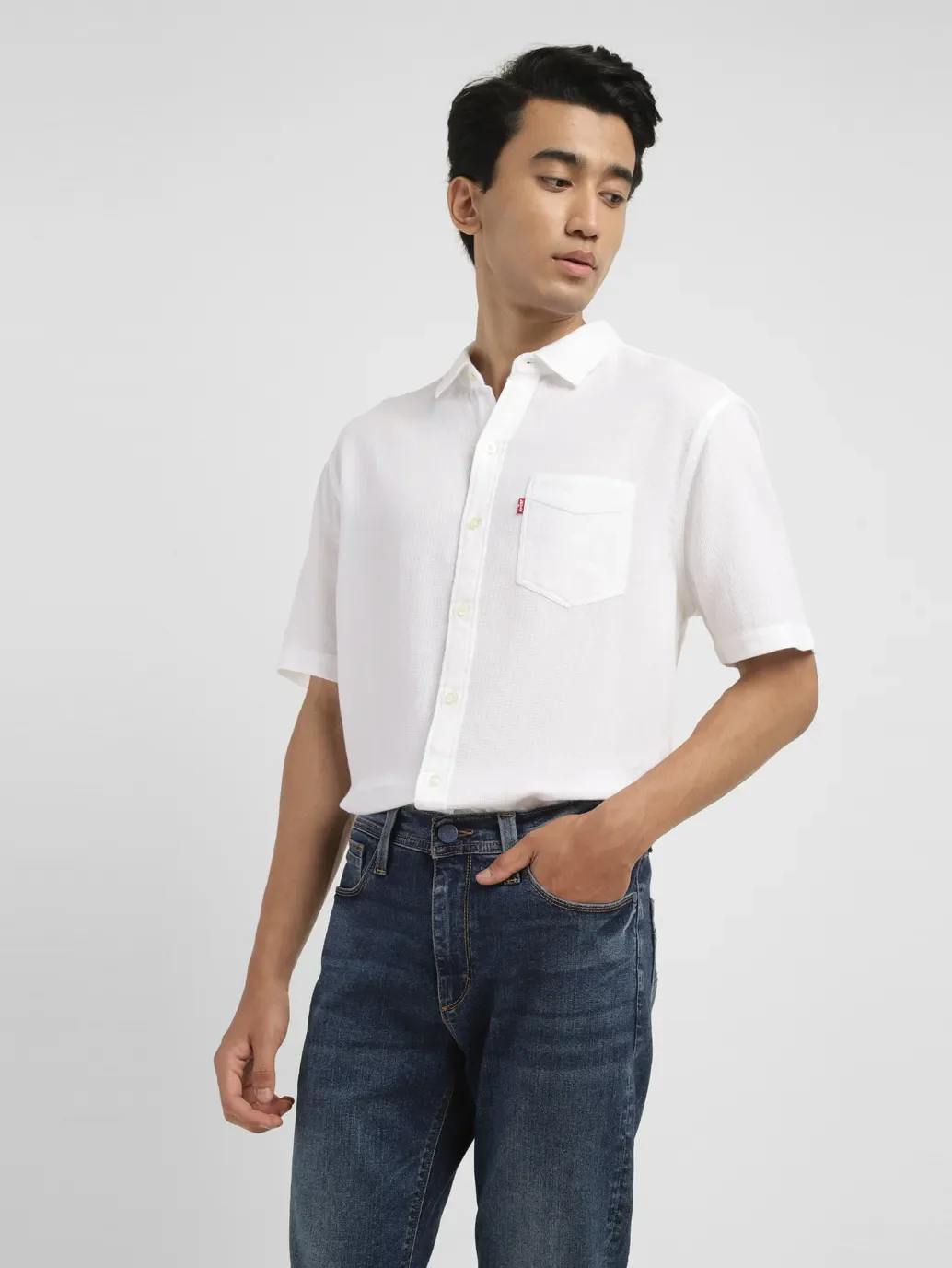 Men's Textured Slim Fit Shirt - Image 6