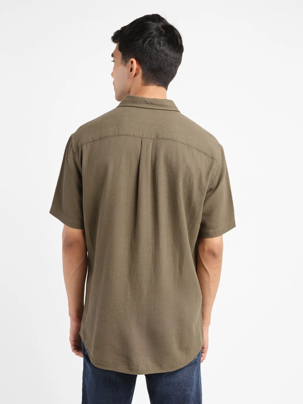 Men's Textured Slim Fit Shirt - Image 3