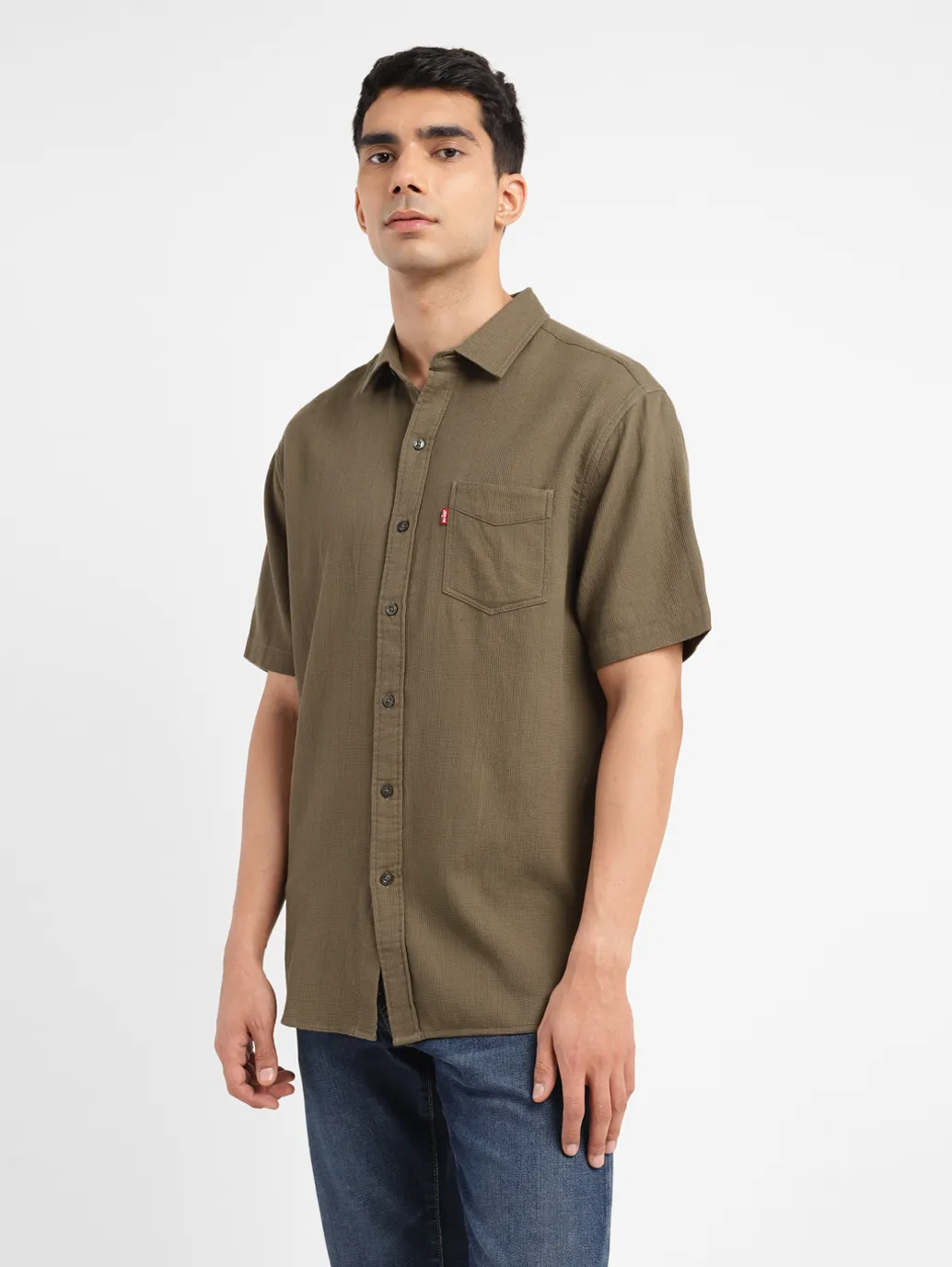 Men's Textured Slim Fit Shirt - Image 4