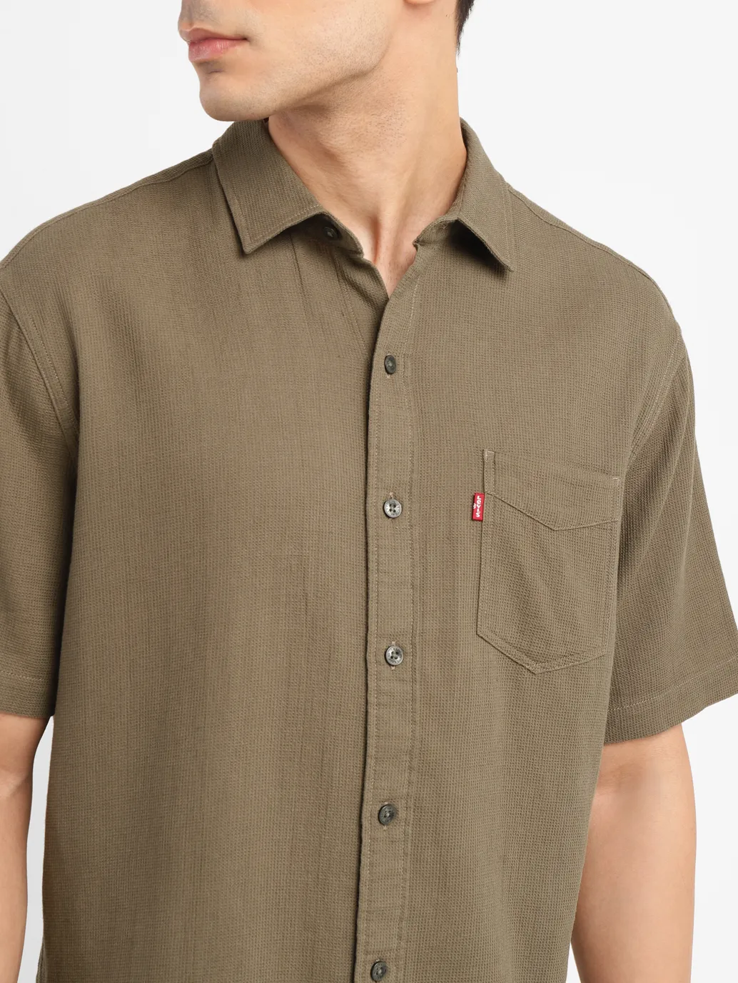 Men's Textured Slim Fit Shirt - Image 5
