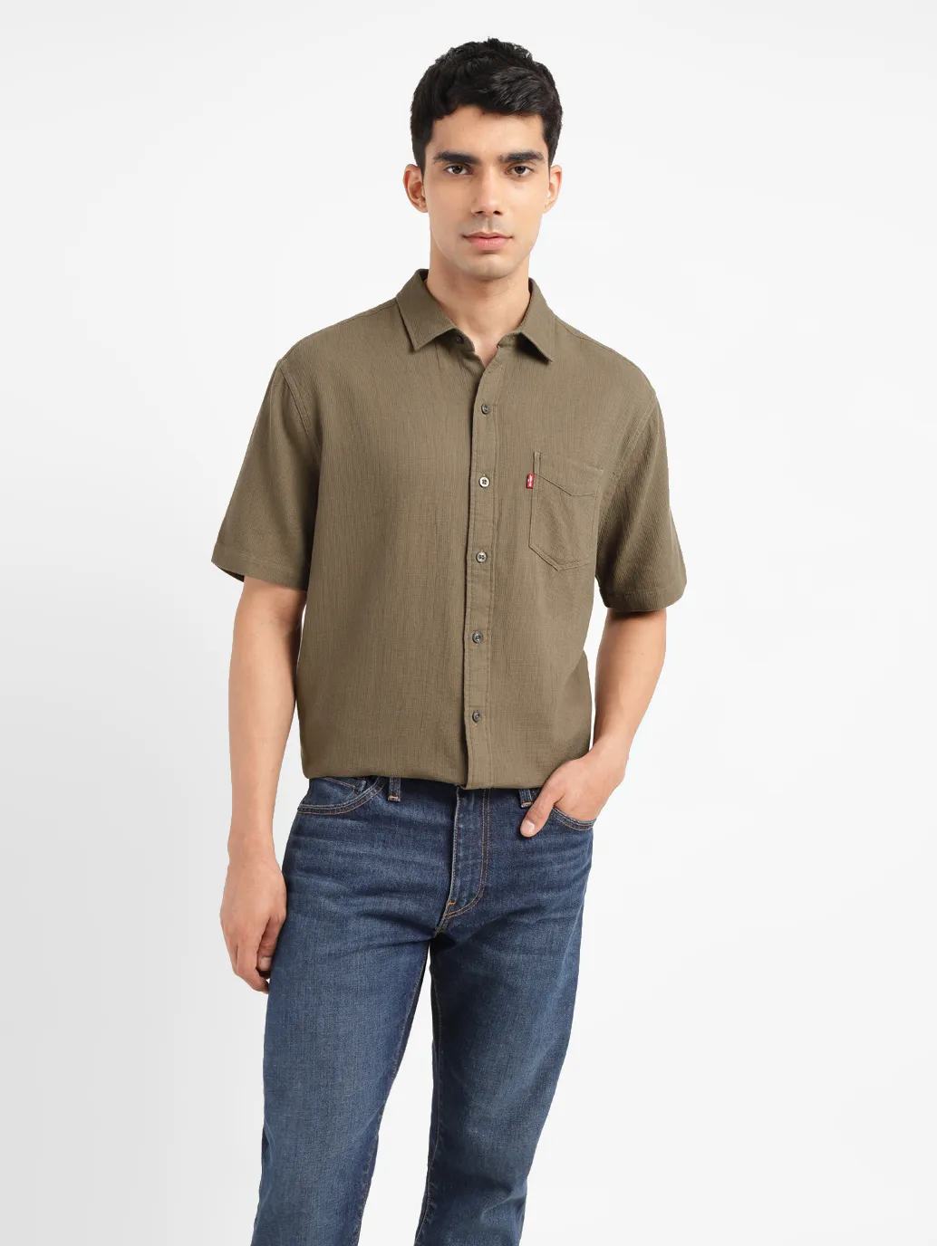 Men's Textured Slim Fit Shirt - Image 6