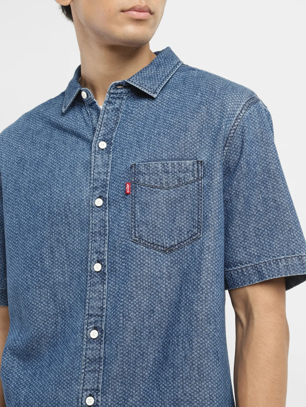 Men's Textured Slim Fit Shirt - Image 5