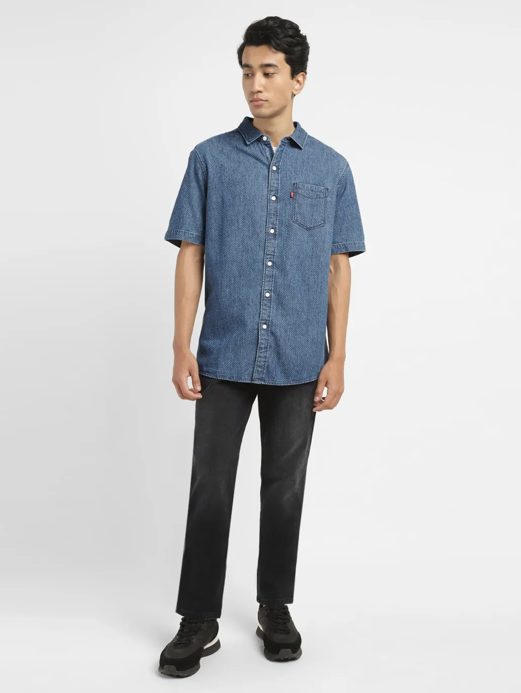 Men's Textured Slim Fit Shirt - Image 6