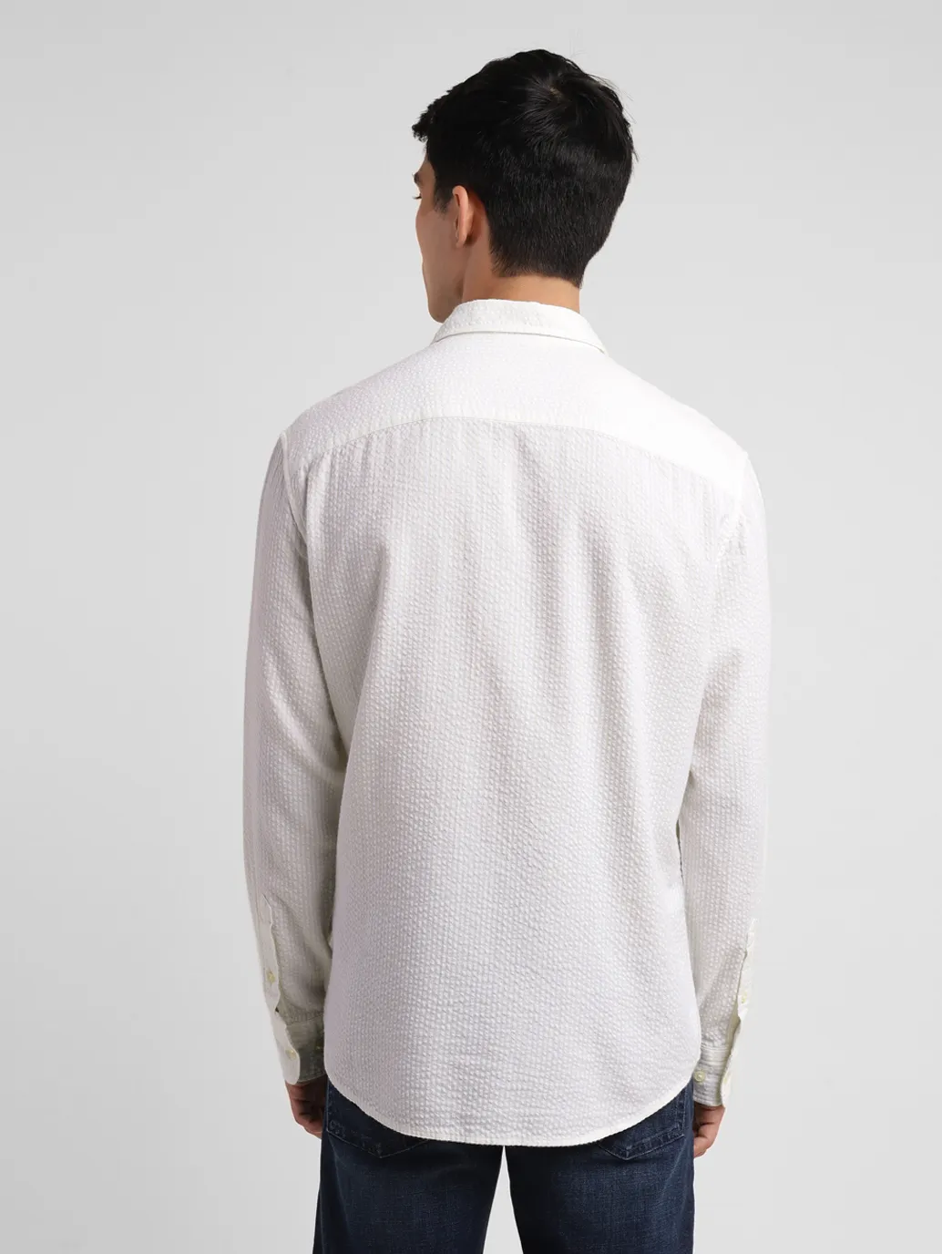 Men's Textured Slim Fit Shirt - Image 3