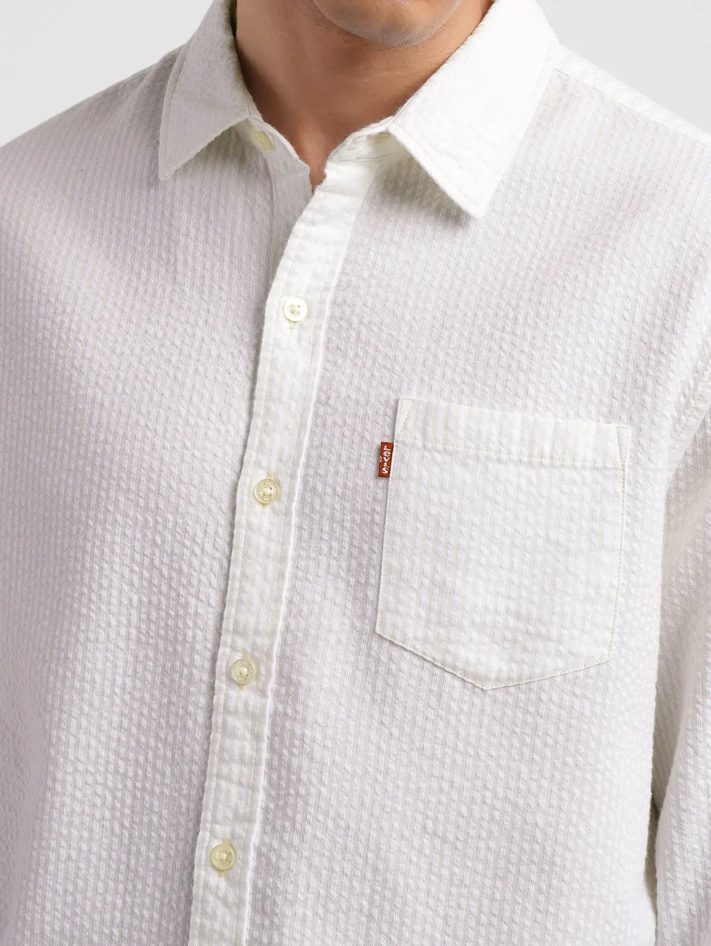 Men's Textured Slim Fit Shirt - Image 5