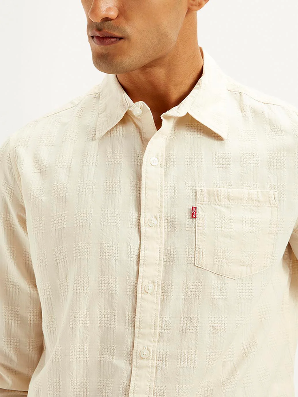 Men's Textured Slim Fit Shirt - Image 4