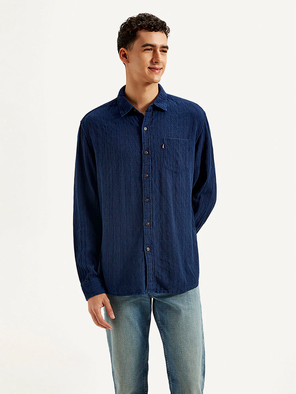 Men's Textured Slim Fit Shirt - Image 2