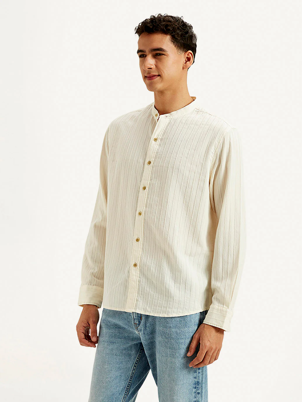 Men's Textured Slim Fit Shirt - Image 5