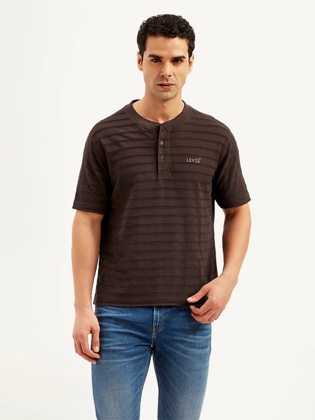 Men's Textured Slim Fit T-Shirt - Image 2