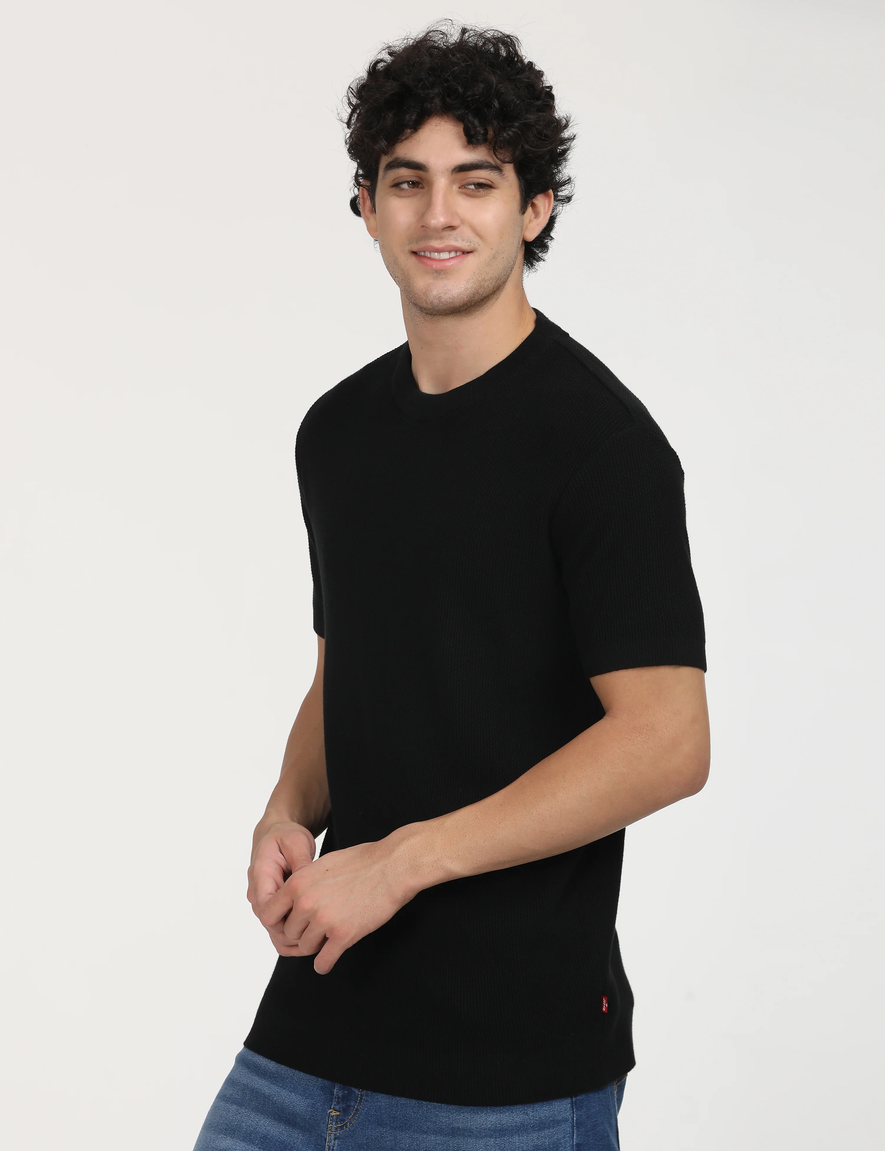 Men's Textured Slim Fit T-Shirt - Image 2