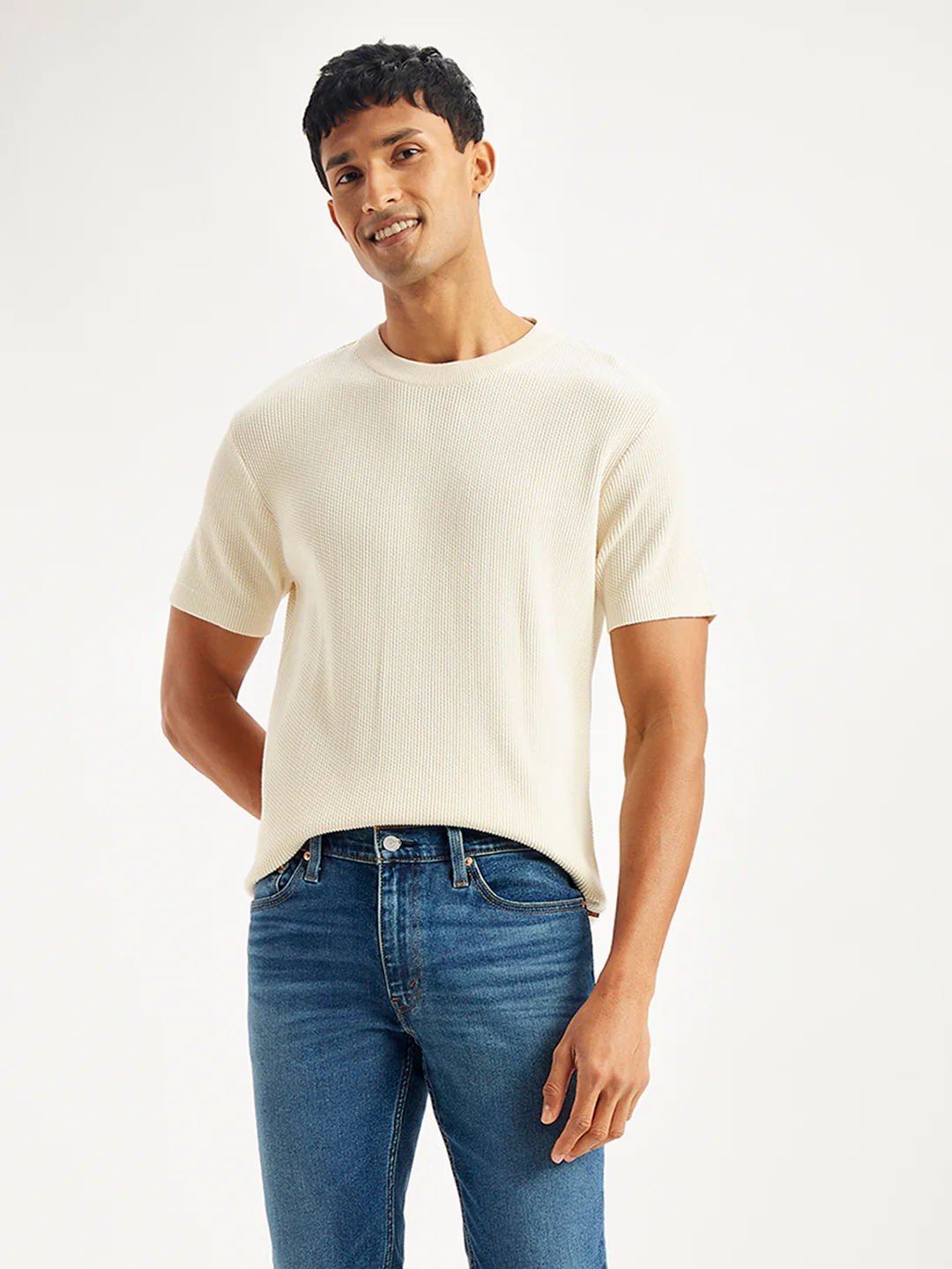 Men's Textured Slim Fit T-Shirt - Image 5