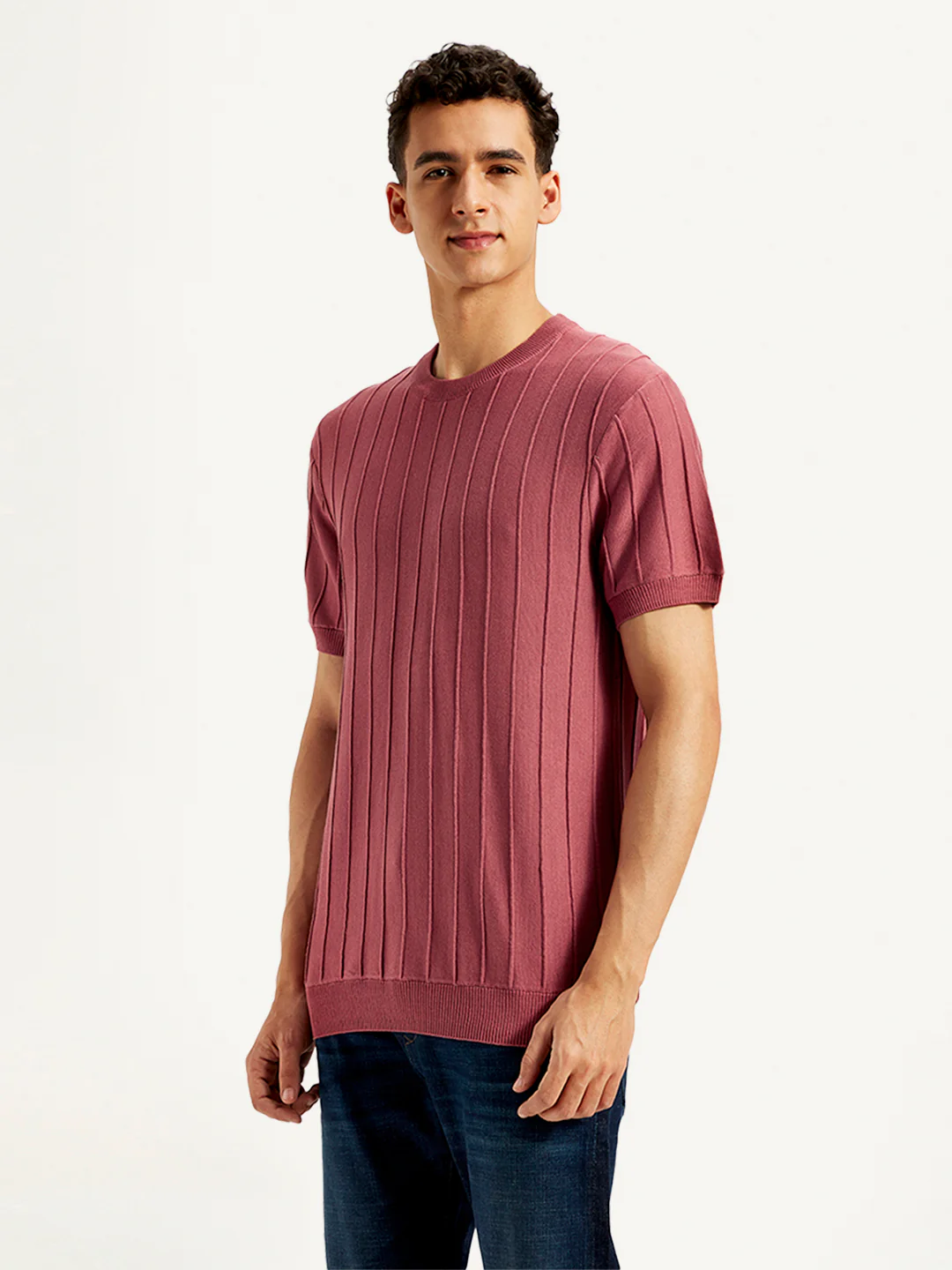 Men's Redloop Textured Slim Fit T-Shirt - Image 4