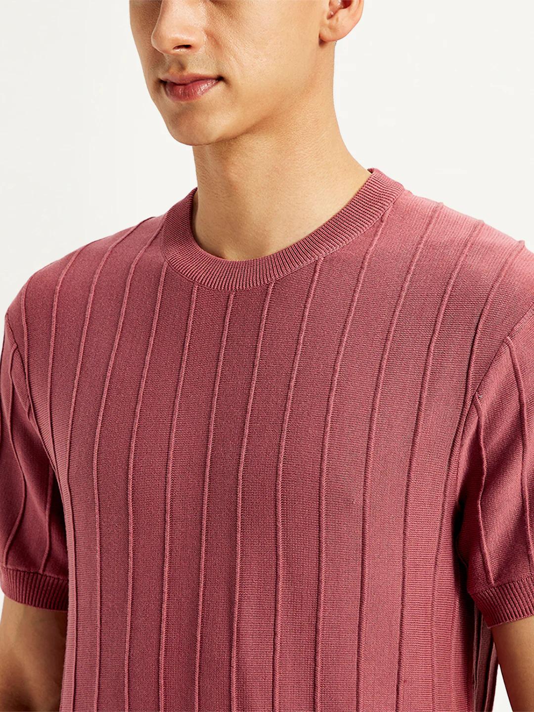 Men's Redloop Textured Slim Fit T-Shirt - Image 5