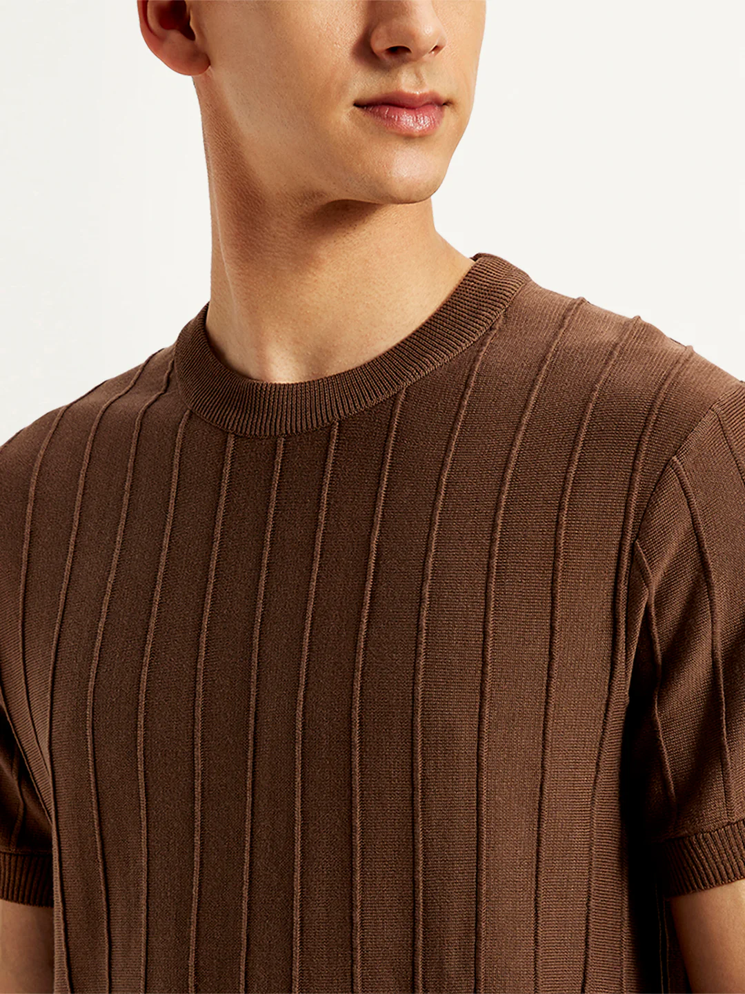 Men's Redloop Textured Slim Fit T-Shirt - Image 5