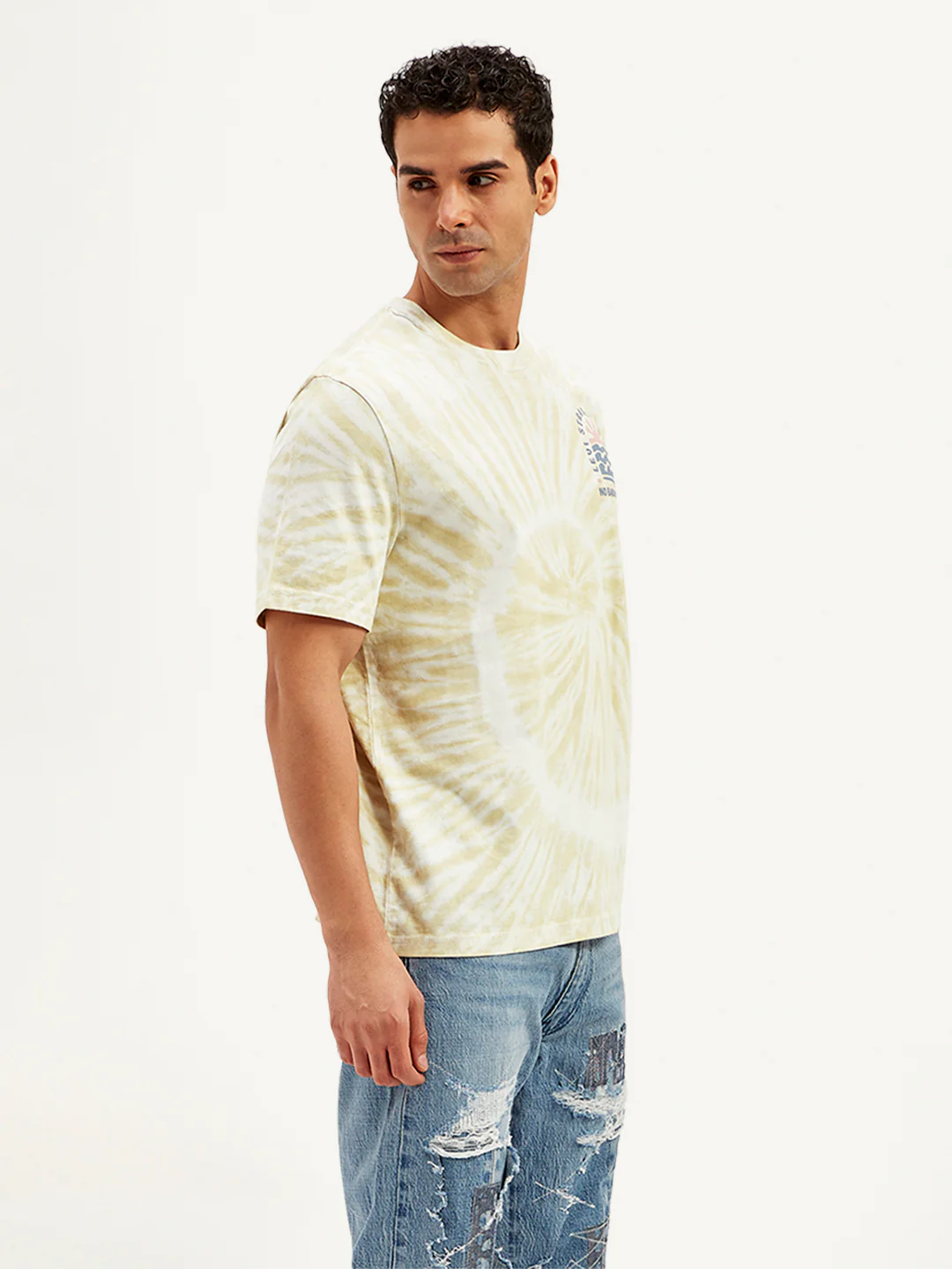 Men's Tie-Dye Crew Neck T-Shirt - Image 4