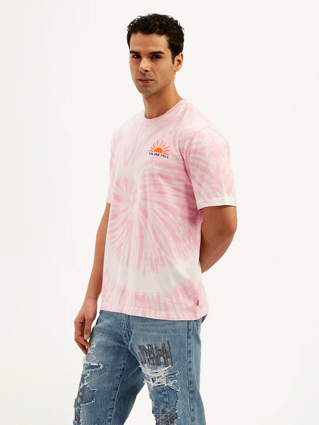 Men's Tie-Dye Crew Neck T-Shirt - Image 2