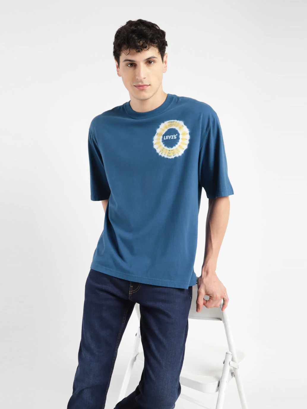Men's Tie - Dye Loose Fit T-shirt - Image 2
