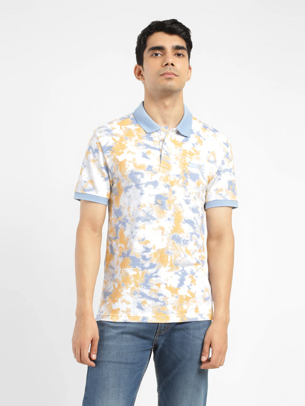 Men's Tie - Dye Polo T-shirt - Image 2