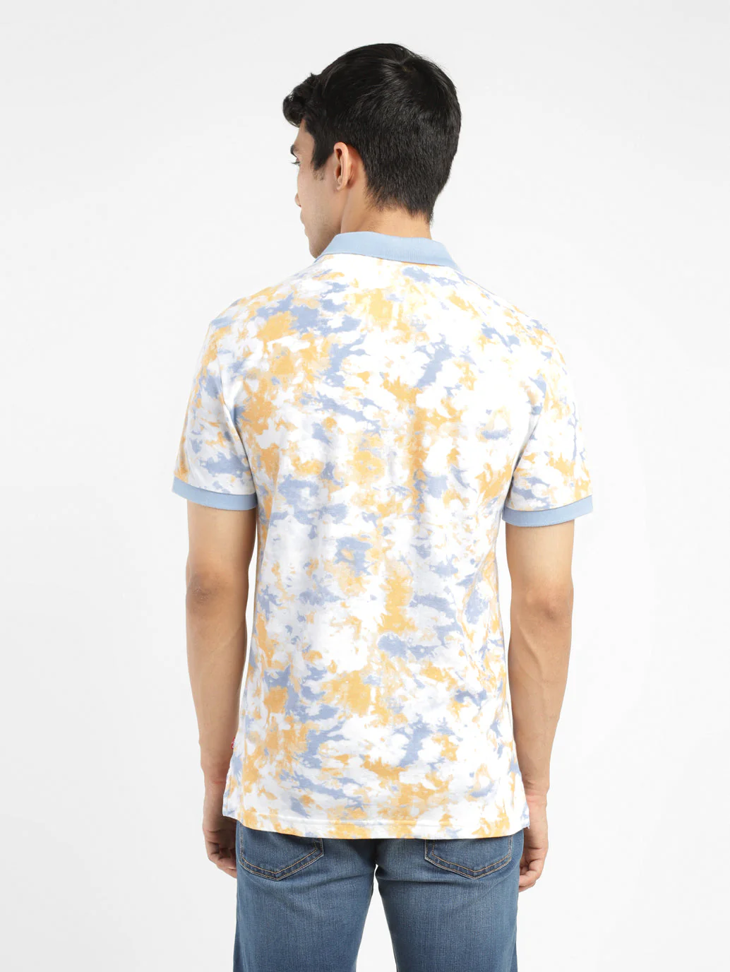 Men's Tie - Dye Polo T-shirt - Image 3
