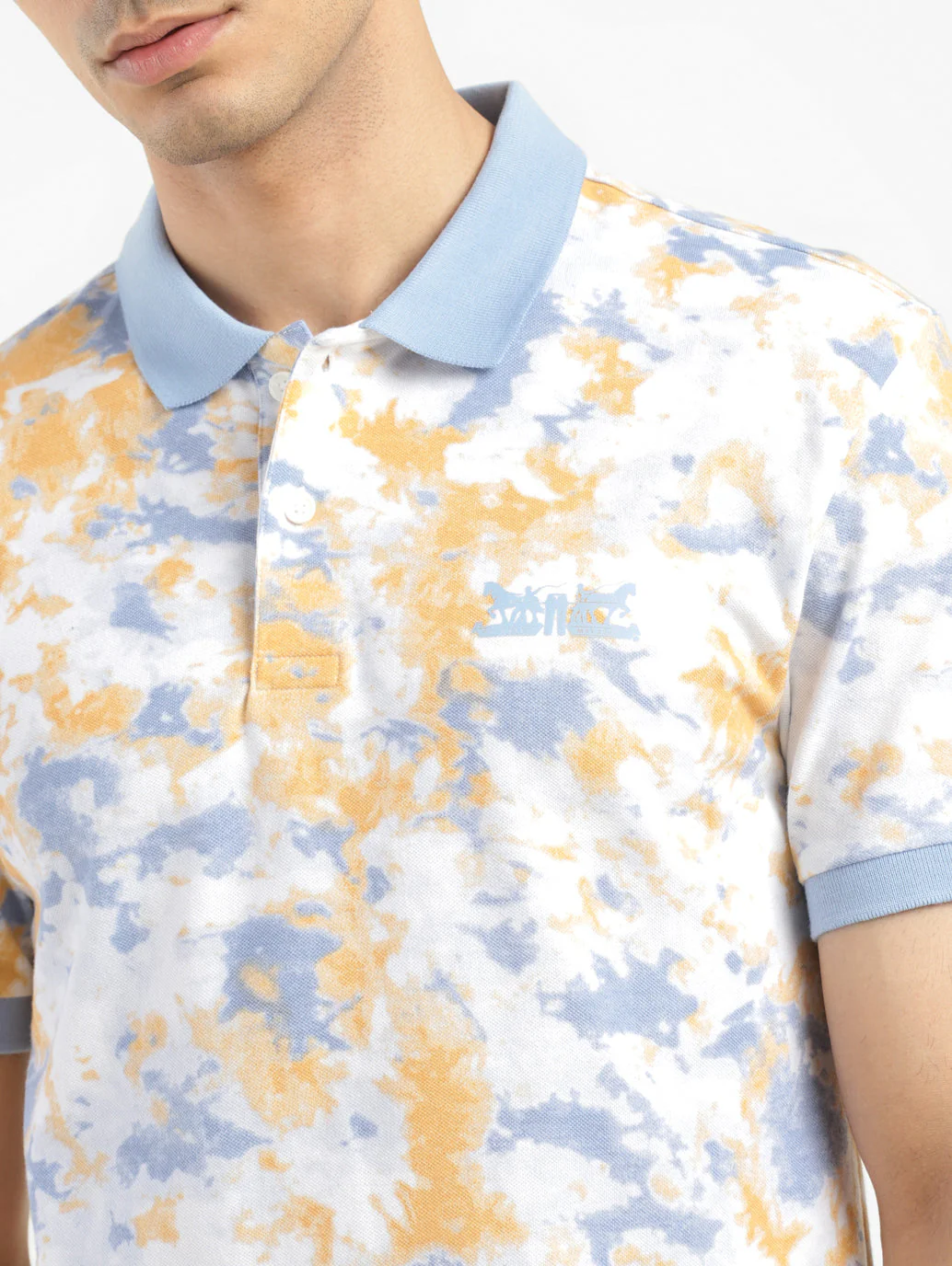 Men's Tie - Dye Polo T-shirt - Image 5