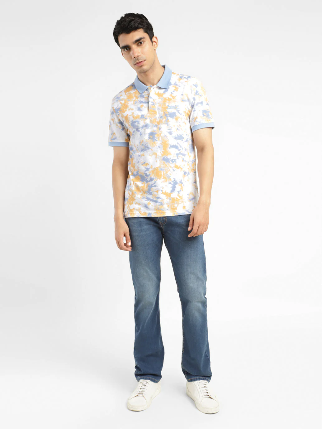 Men's Tie - Dye Polo T-shirt - Image 6