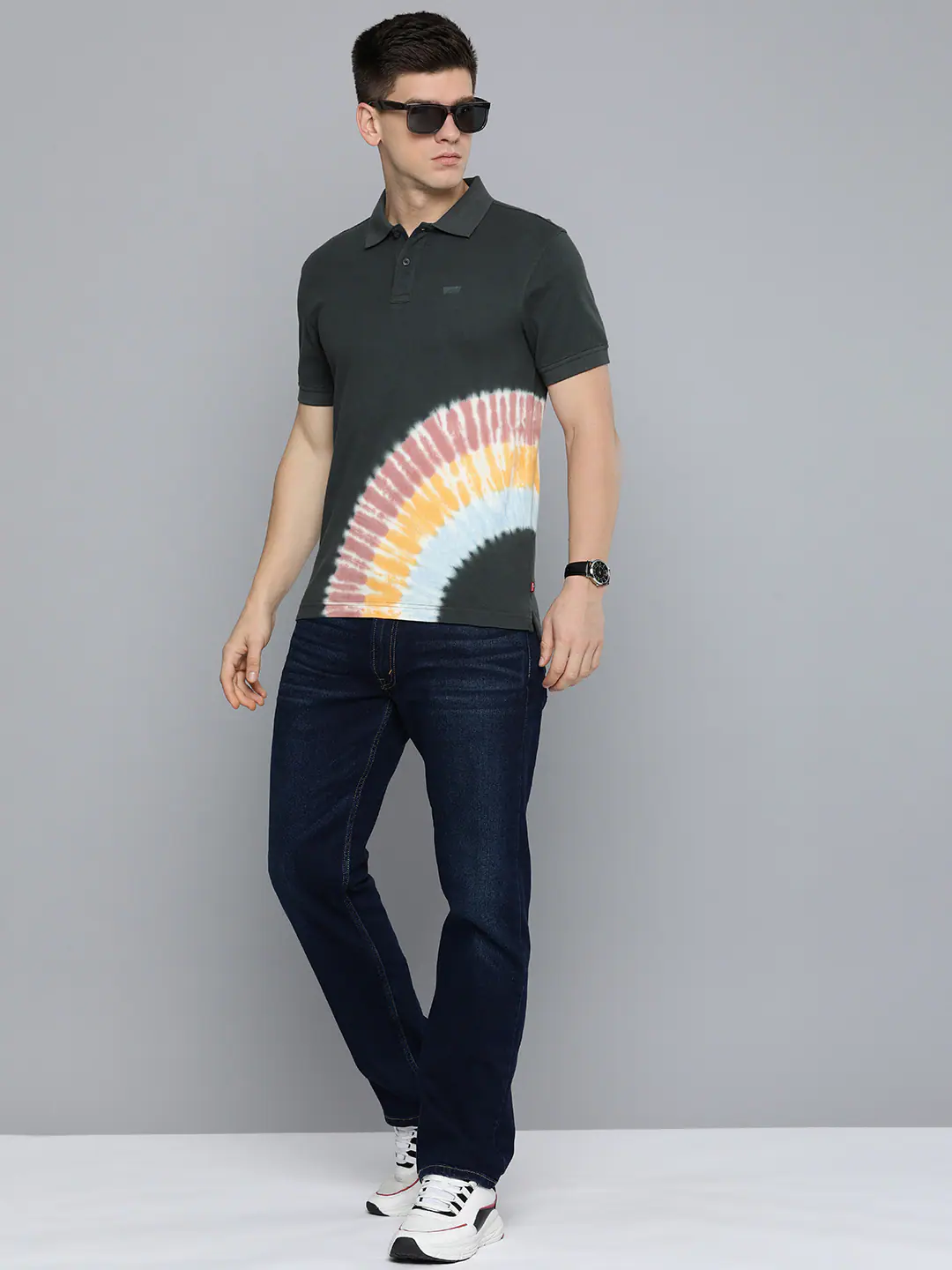 Men's Tie - Dye Slim Fit Polo T-shirt - Image 3