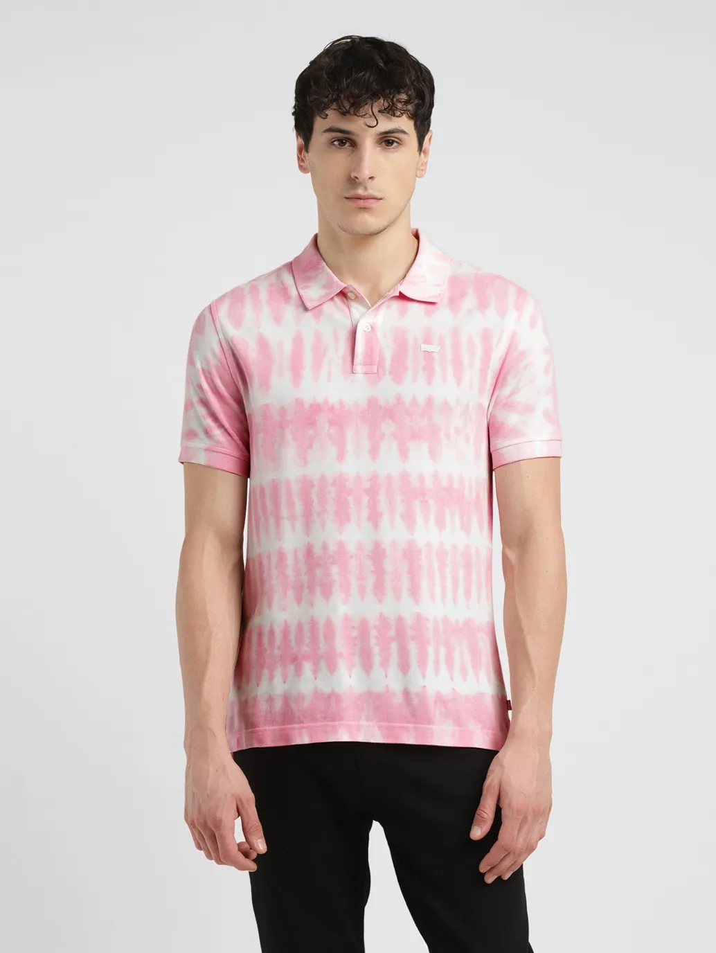 Men's Tie -Dye Slim Fit Polo T-shirt - Image 2
