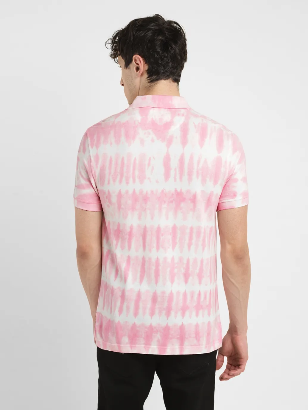 Men's Tie -Dye Slim Fit Polo T-shirt - Image 3
