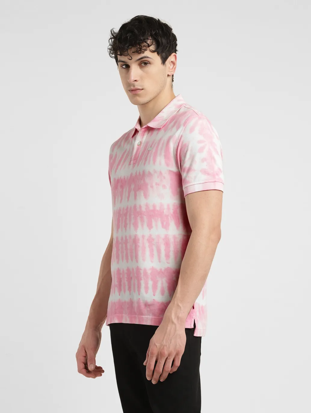 Men's Tie -Dye Slim Fit Polo T-shirt - Image 4