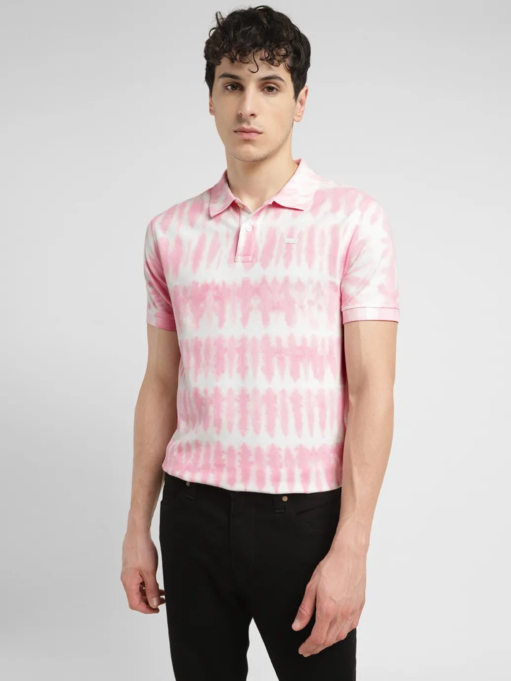 Men's Tie -Dye Slim Fit Polo T-shirt - Image 6