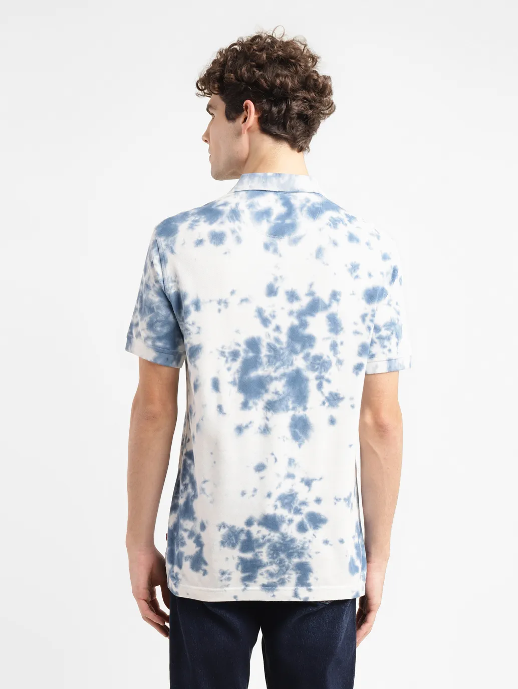 Men's Tie -Dye Slim Fit Polo T-shirt - Image 3