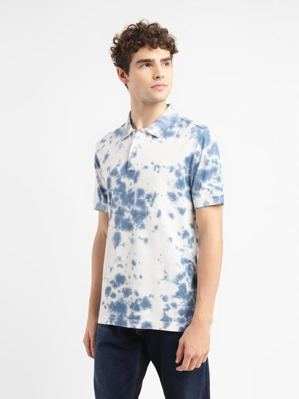 Men's Tie -Dye Slim Fit Polo T-shirt - Image 4