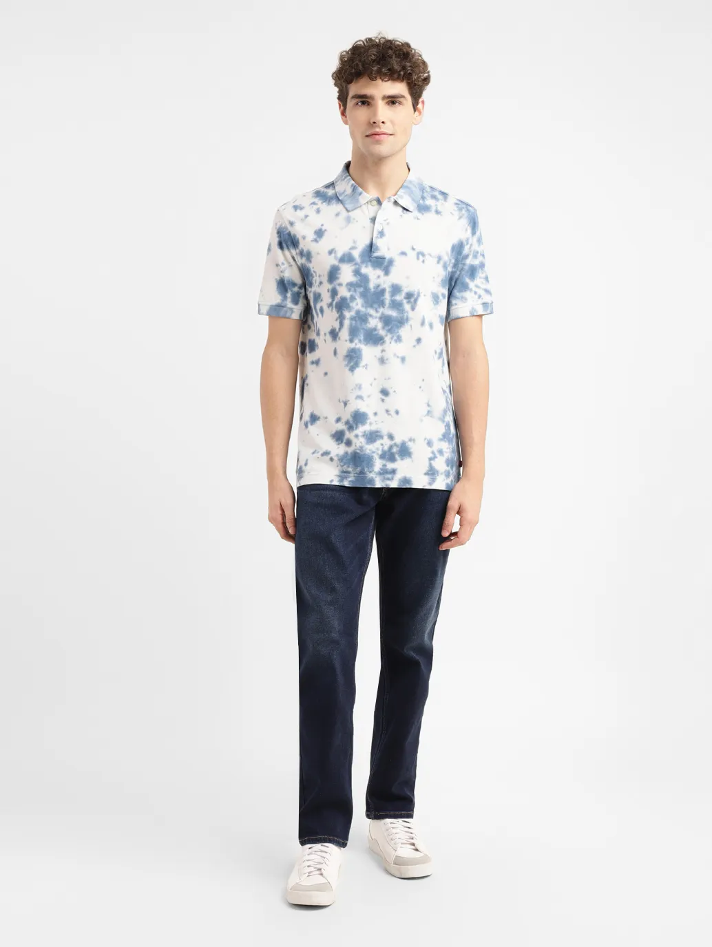 Men's Tie -Dye Slim Fit Polo T-shirt - Image 6