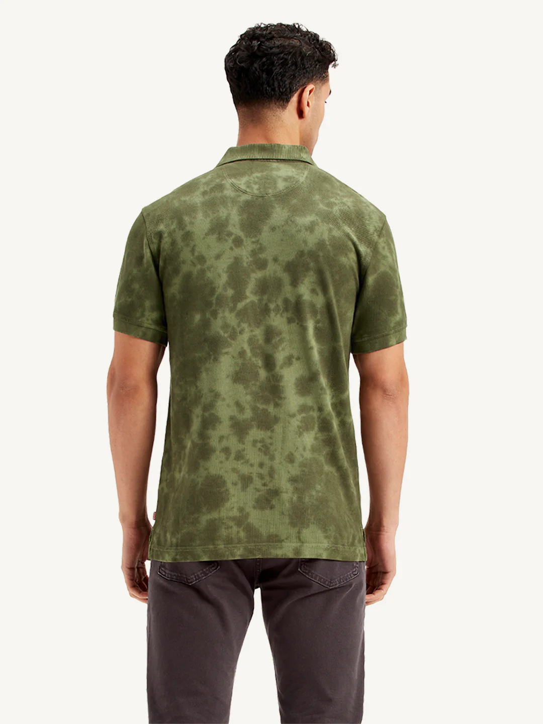Men's Tie -Dye Slim Fit Polo T-Shirt - Image 2