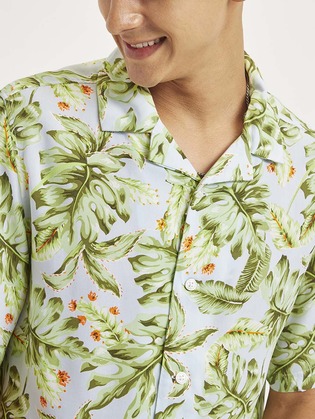 Men's Tropical Regular Fit Camp Shirt - Image 5