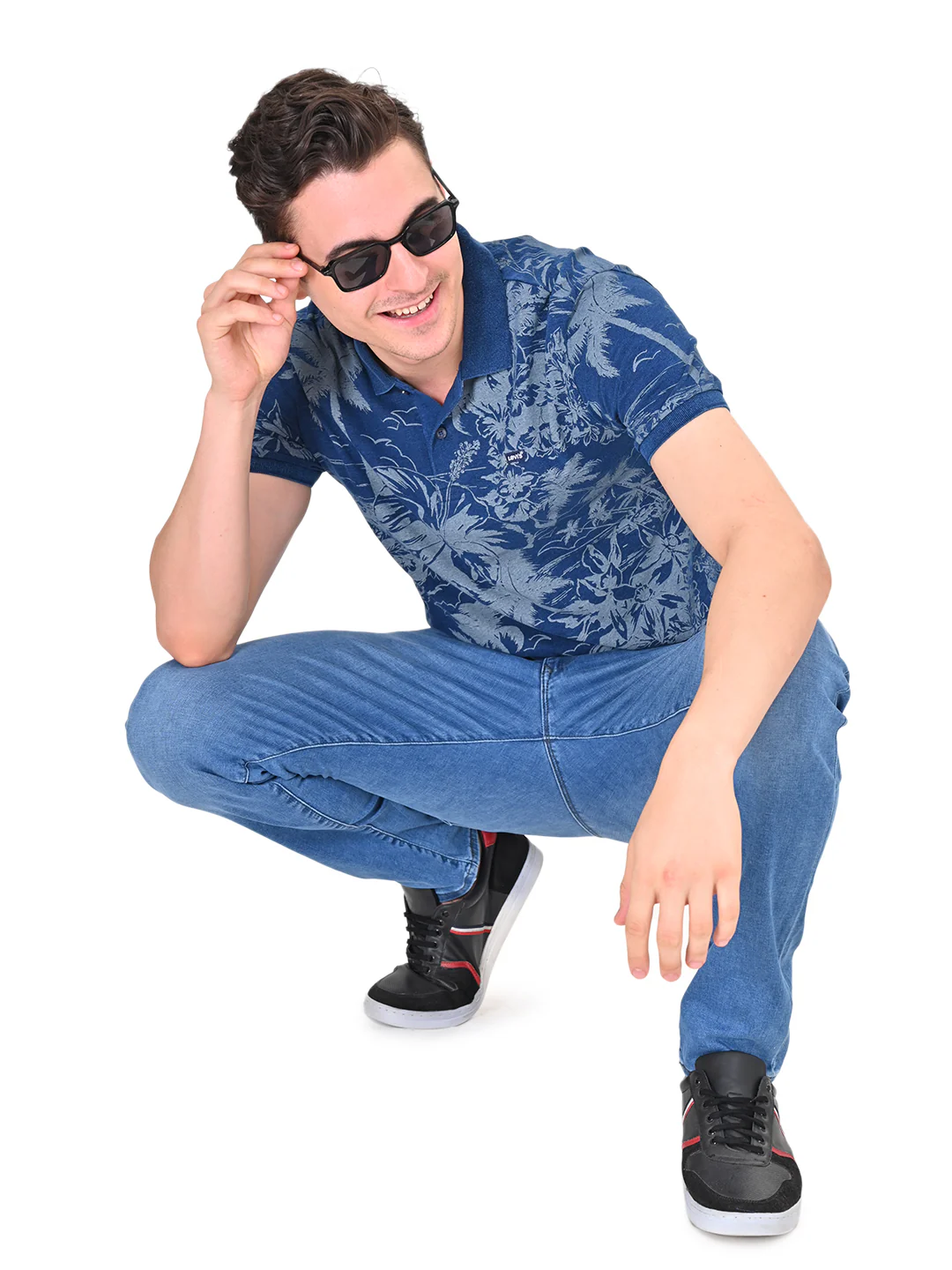 Men's Tropical Slim Fit Polo T-shirt - Image 3
