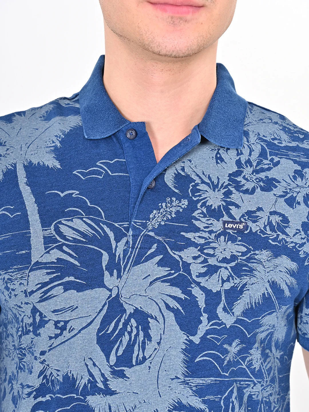 Men's Tropical Slim Fit Polo T-shirt - Image 4