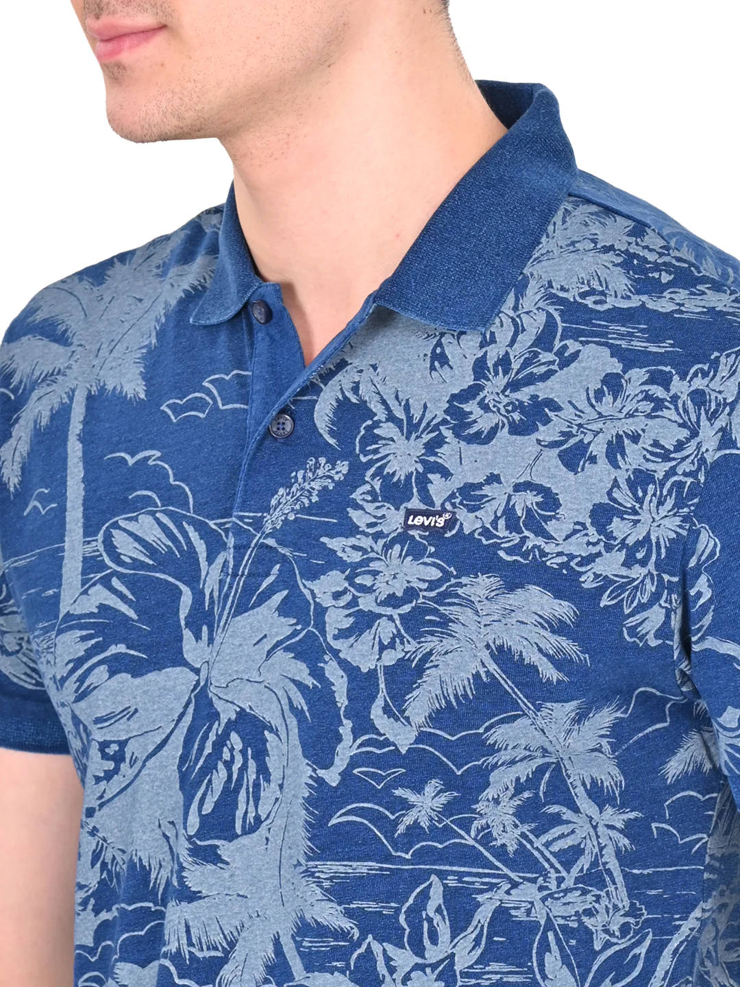 Men's Tropical Slim Fit Polo T-shirt - Image 5