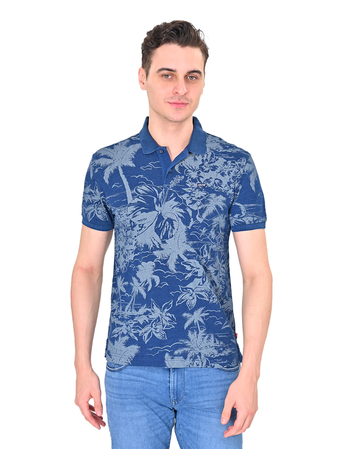 Men's Tropical Slim Fit Polo T-shirt - Image 6